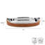 Leather Stitched Oval Bar Tray