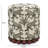 Leopard Print Fabric Round Ottoman