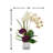 Faux Orchid in Mirrored Vase