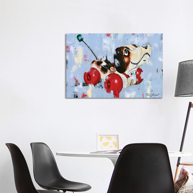 Puppy Love by Tara Gamel - Wrapped Canvas Painting, 101.6 cm H x 66.04 cm W