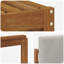  Ensemble de canapé 9 pièces en bois d'acacia massif naturel et anthracite