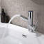 Robinet de lavabo de salle de bain à poignée simple 7,5 po de hauteur avec bonde et affichage numérique de la température-132162924