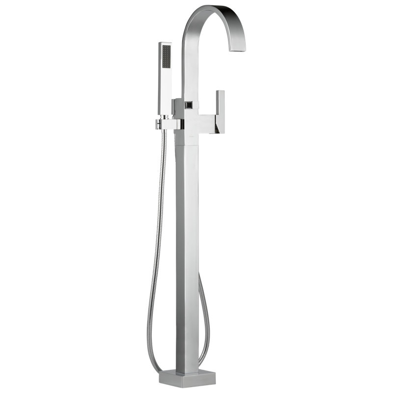 Siderna® Single-Handle Freestanding Tub Filler, Polished Chrome