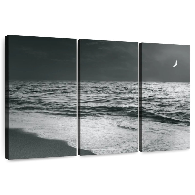 Gillard Moonrise Beach BW, H 42 po x l 65 po