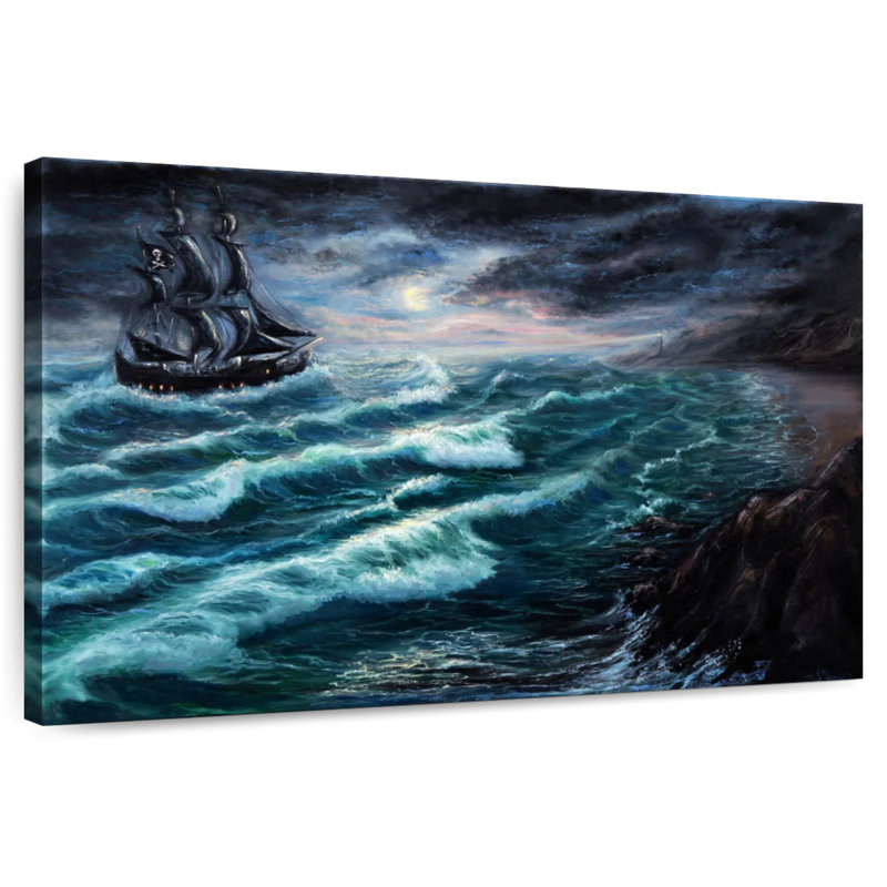 Pirate ship acrylic Aletra, H 8 po x l 12 po