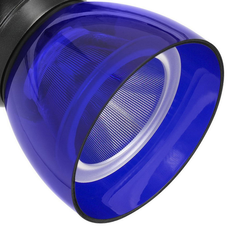 LED Track Head, 10W, Black, Clear Blue