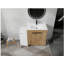 Meuble-lavabo autoportant de 42 po avec lavabo en céramique et armoires de rangement, porte à fermeture douce, armoire combinée 02430IMO + 0312, ensemble KD-1960700682-1960700681-1960700684