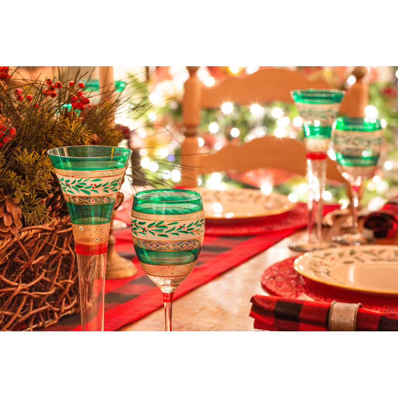 Verre à vin Nahlia 11 oz Mosaic Christmas