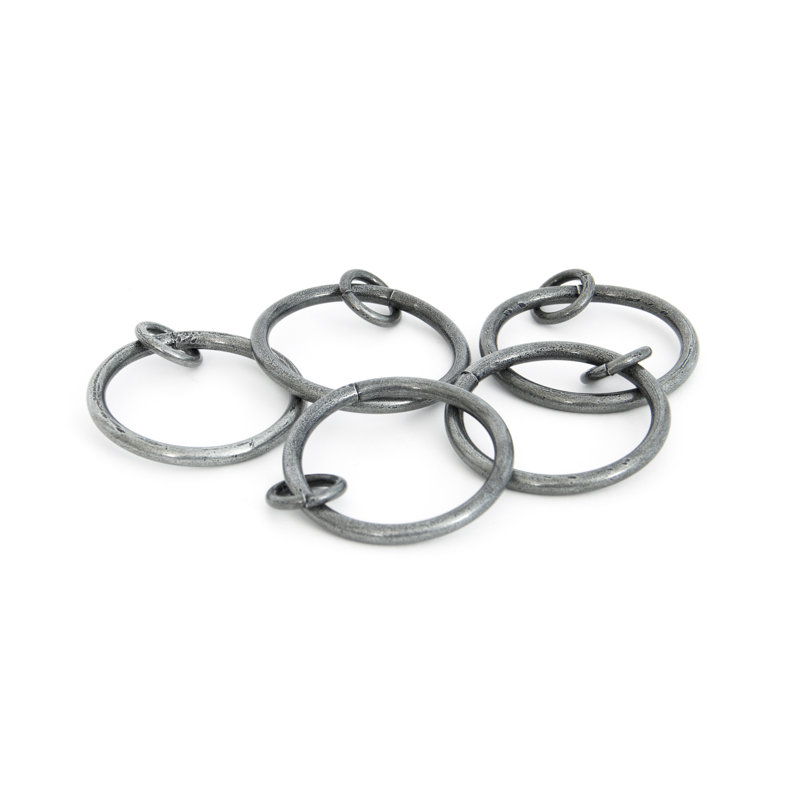 Curtain Rings Steel 5.2cm Curtain Rings, Pewter Patina