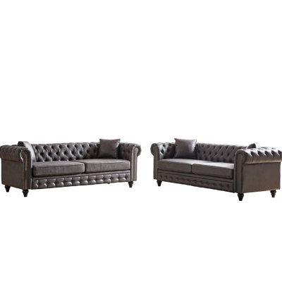 Stylish 6 Living Room Up - Solid Wood Frame, Soft Tech Fabric, Elegant Setup Luxury Couch Construction,