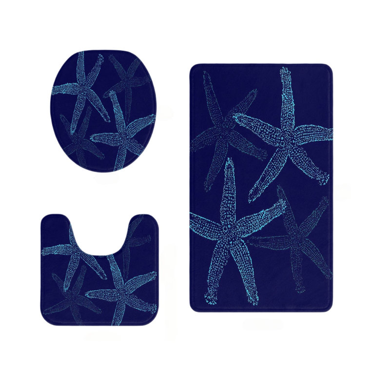 Ensemble de tapis pour salle de bain et piscine 3 pièces