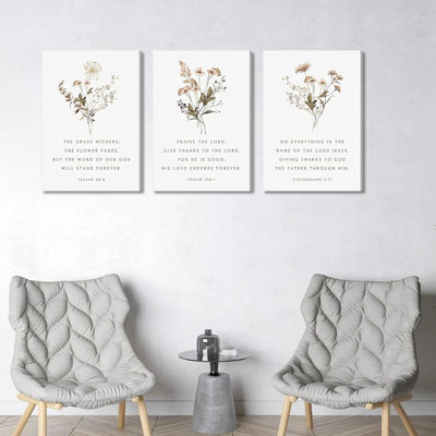 3 Piece Wrapped Canvas Print