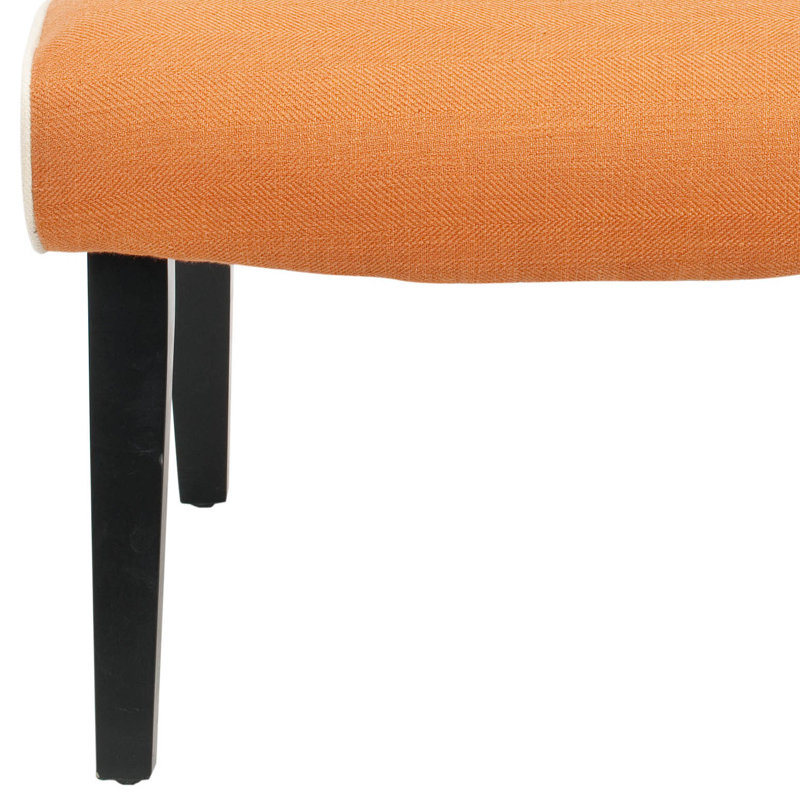 Fuse Upholstered Slipper Chair, Orange