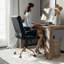 Chaise de bureau pivotante à dossier moyen Whitney-886653552-886653554