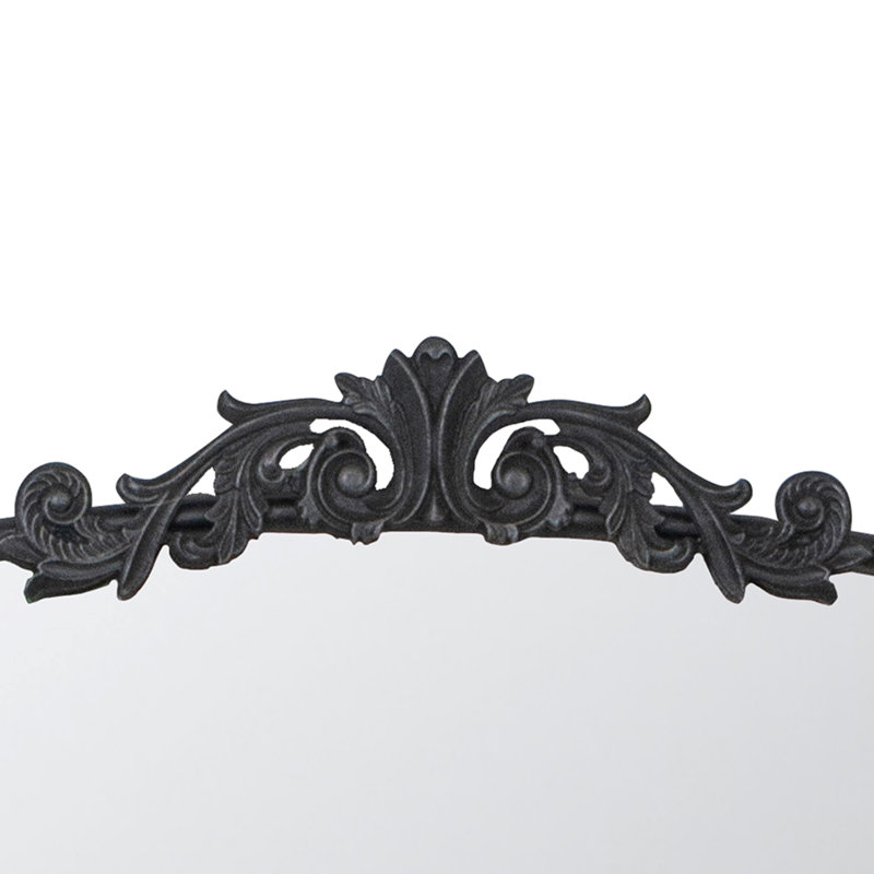 Miroir d'appoint mural Emmeline, Noir, 36 po x 24 po
