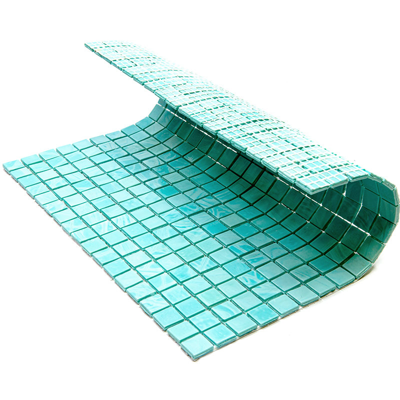 Skosh 0.6" x 0.6" Glass Grid Mosaic Wall & Floor Tile