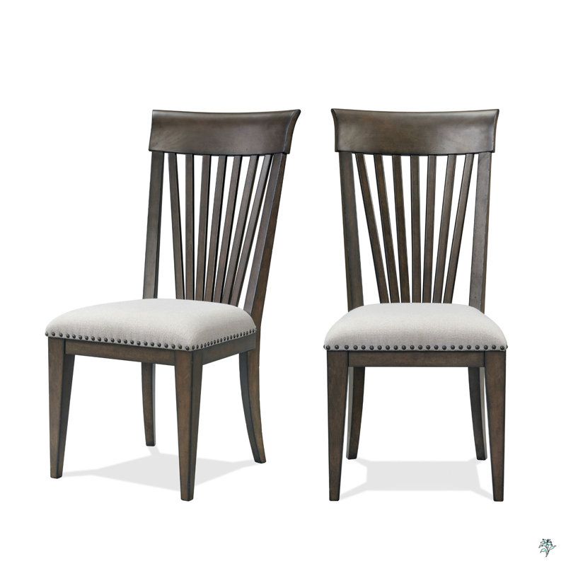 Chaises de salle à manger rembourrées Nailhead