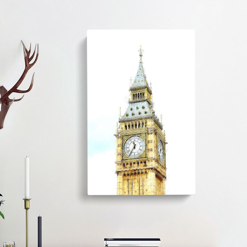 Big Ben - Wrapped Canvas, 91cm H x 60cm W x 3cm D