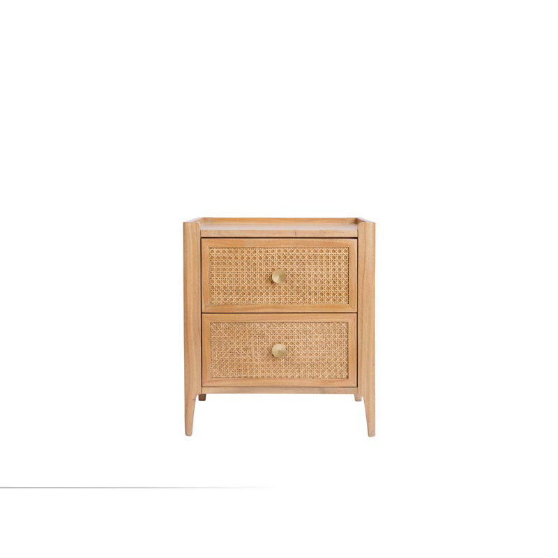 Amilyn 51.6cm W Solid Wood Bedside Table