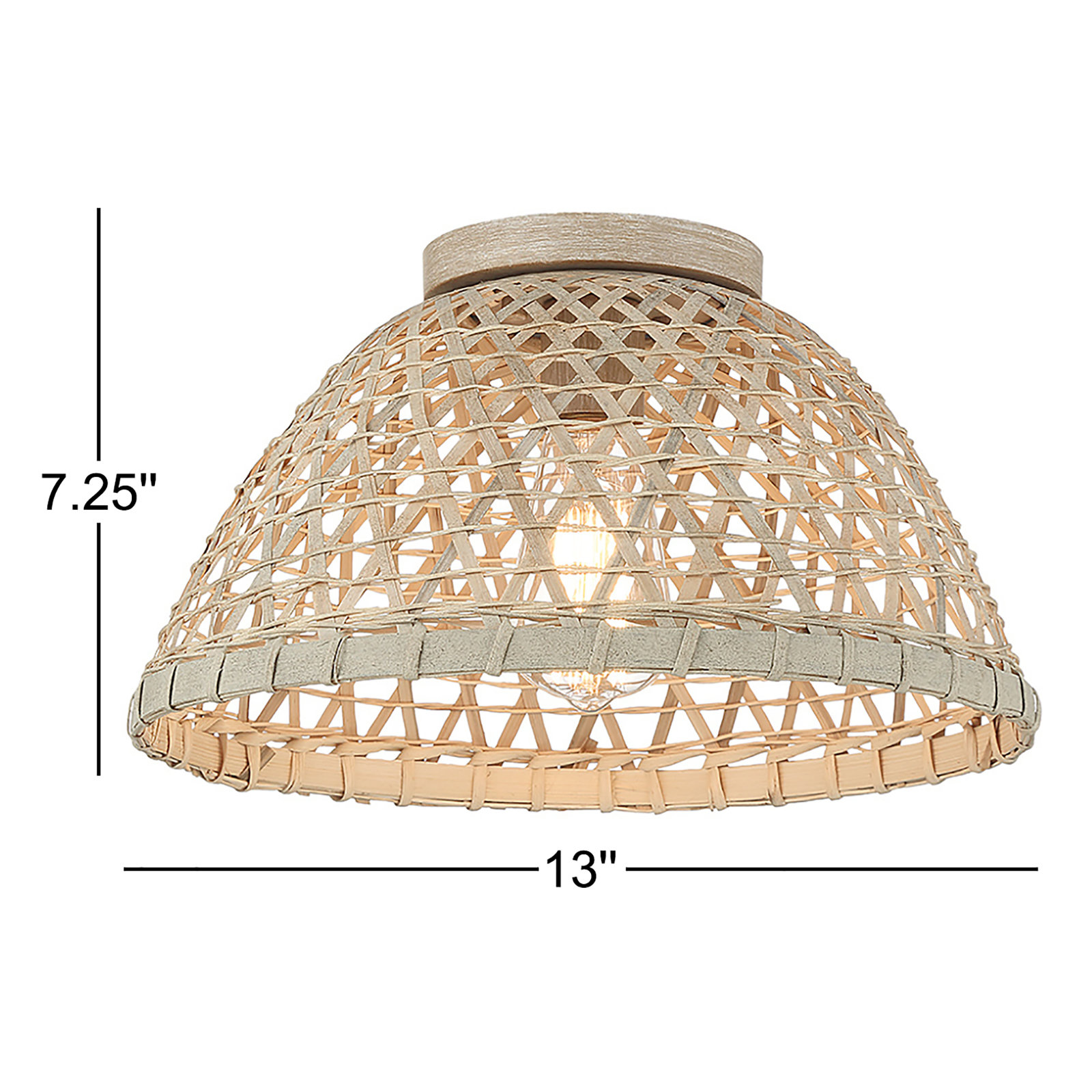 Luminara Single Light Flush Mount