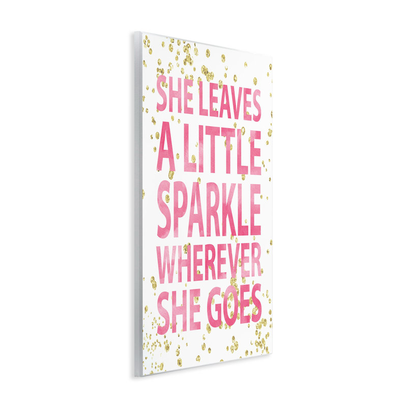 Plaque murale «Biller She Leaves a Little Sparke», 15" H x 10" W