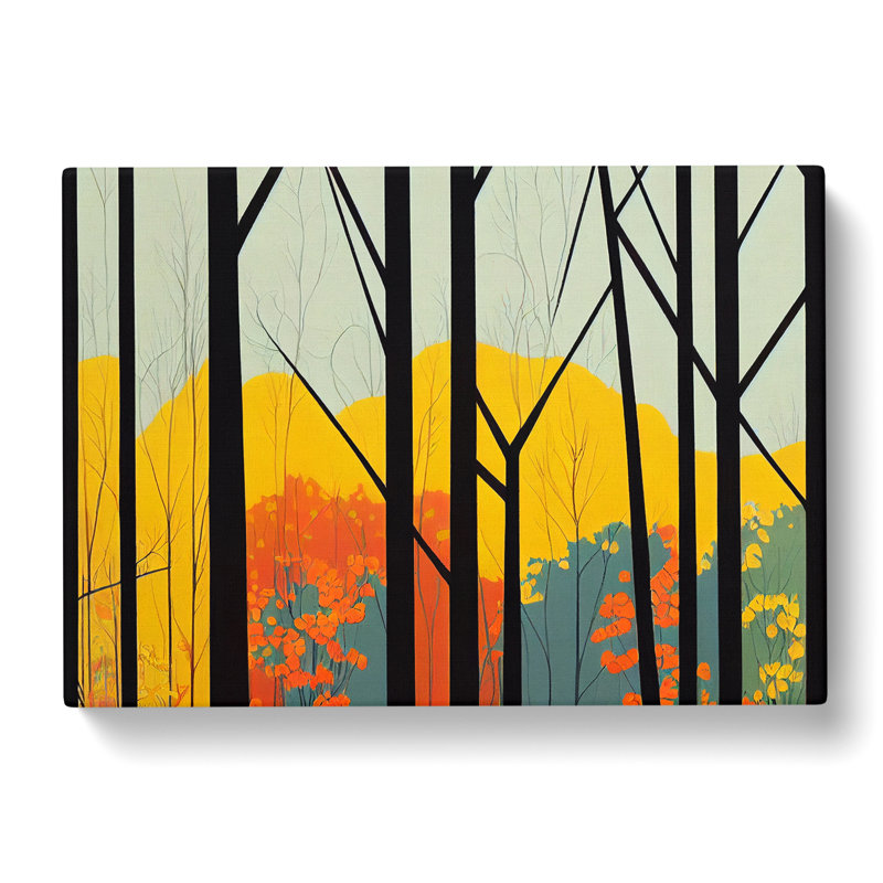 Deco Spring Forest Vol.4 Abstract - Wrapped Canvas, 40cm H x 60cm W x 3cm D