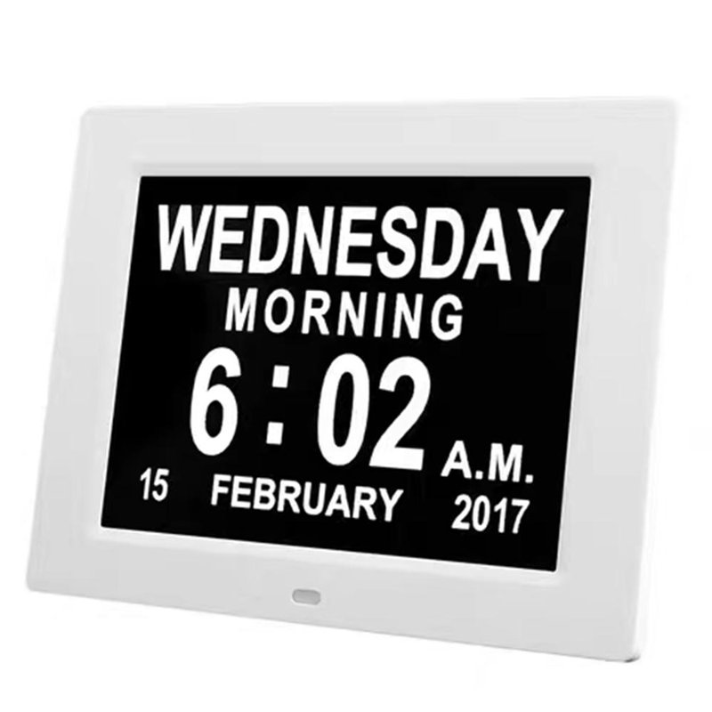 Electric Tabletop Clock in Black White