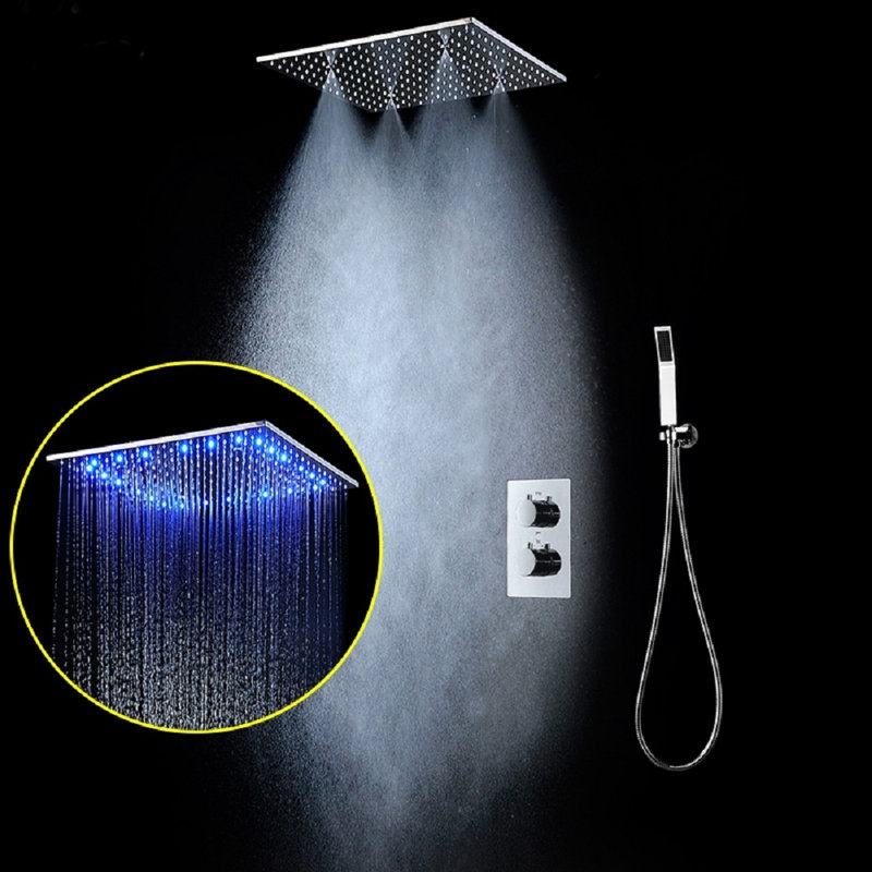 Valencia LED Thermostatic Shower System Sleek Design with Luxury Temperature Control