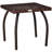 Outdoor PE Wicker Side Table, Small Square Rattan End Table