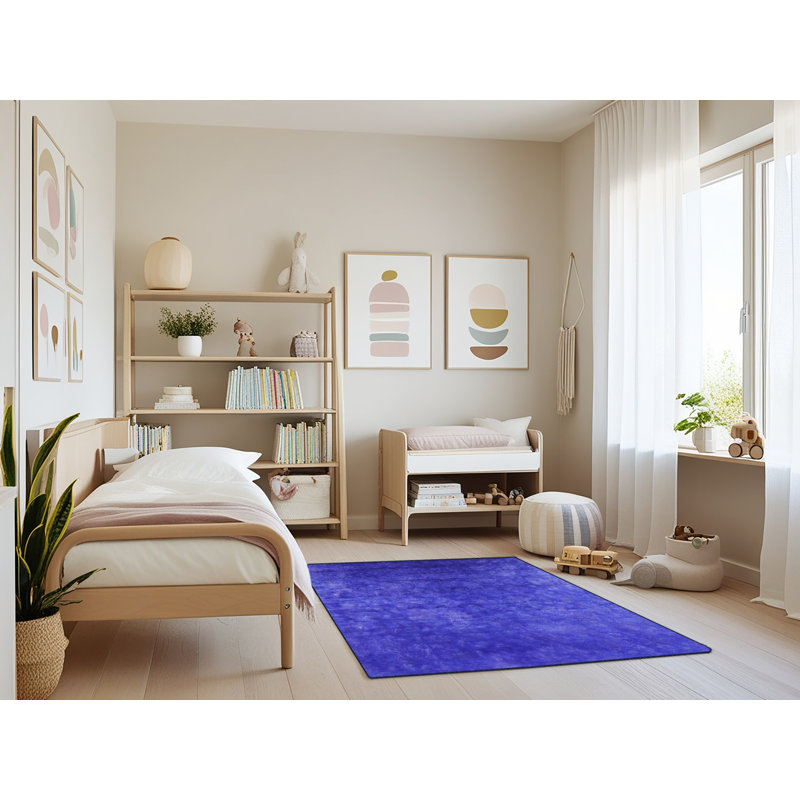 Tapis abstrait bleu, Rectangle 4 pi x 6 pi
