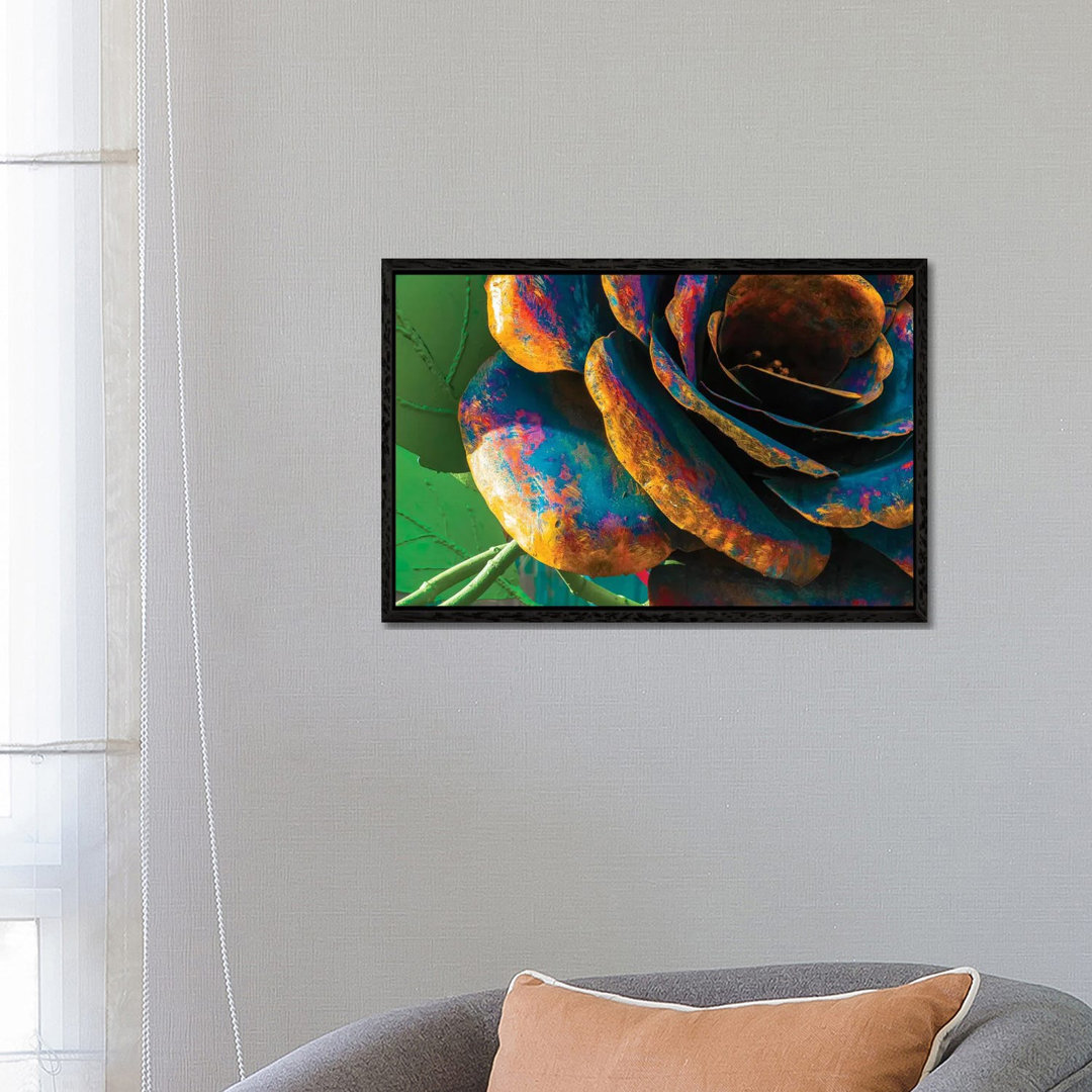 Die Rose von Raymond Kunst - Galerie-verpackte Leinwand Giclée auf Leinwand