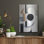 «Black and Tan Geometric 3» par Petals Prints Design, art mural en métal