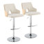 Tabouret de bar pivotant à hauteur réglable avec structure en métal-88309829-88309830
