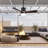 42" Black Smart Outdoor Ceiling Fan With Lights And APP Control, Waterproof Plug-in Reversible DC Motor Ceiling Fan For Patios