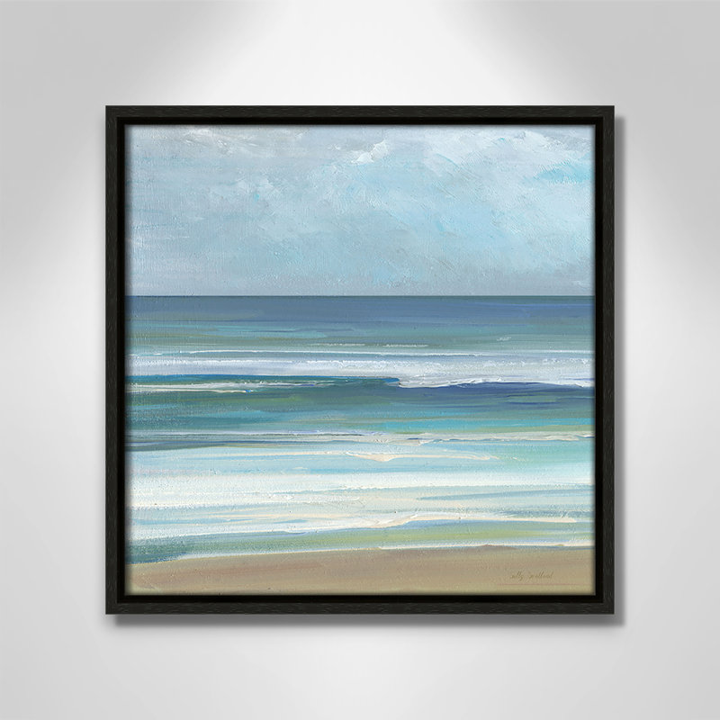 Gentle Waves I - Square Version  Print by Sally Swatland, Espresso, 13.5" H x 13.5" W