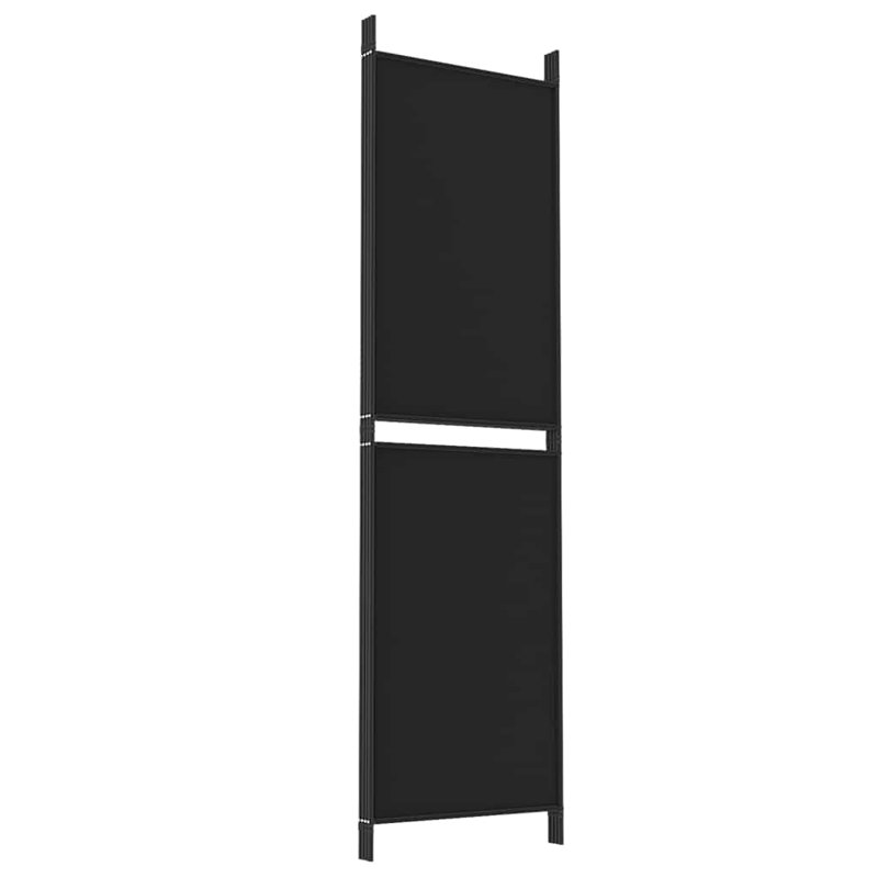 Cloison pliante Rikkea, 4, Noir, H 70,8 po x l 78,7 po