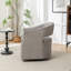 Fauteuil demi-tonneau pivotant en velours de 27,6 po Fumiyo-1921688362