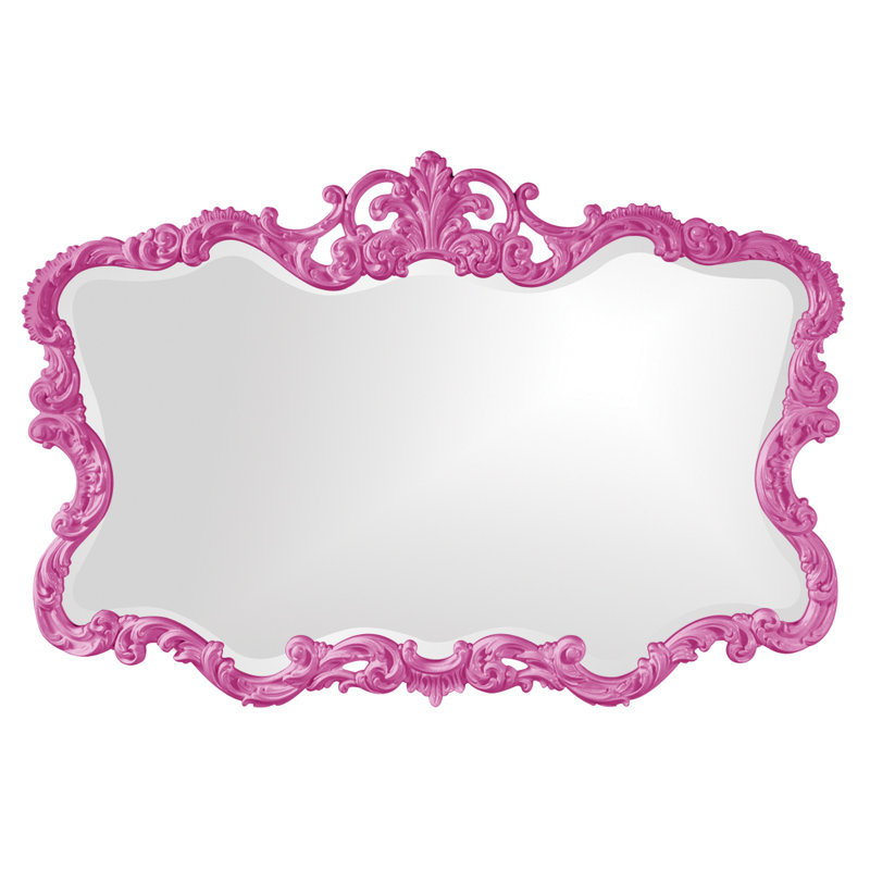 Daniely Wall Mirror, Hot Pink
