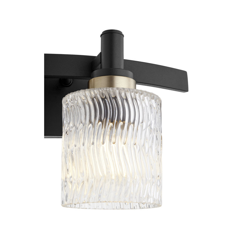 Éclairage de salle de bain à intensité variable 2 lumières Marjolaine, Noir