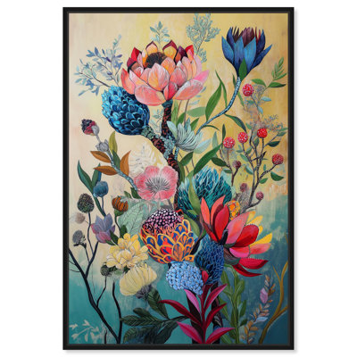 Exotic Bloom Medley I Canvas Chic Floral Art by Art Remedy