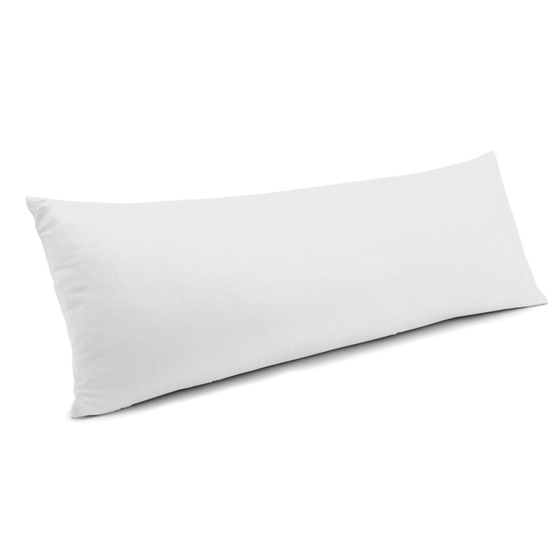 Reversible Throw Pillow, 14" x 36", White
