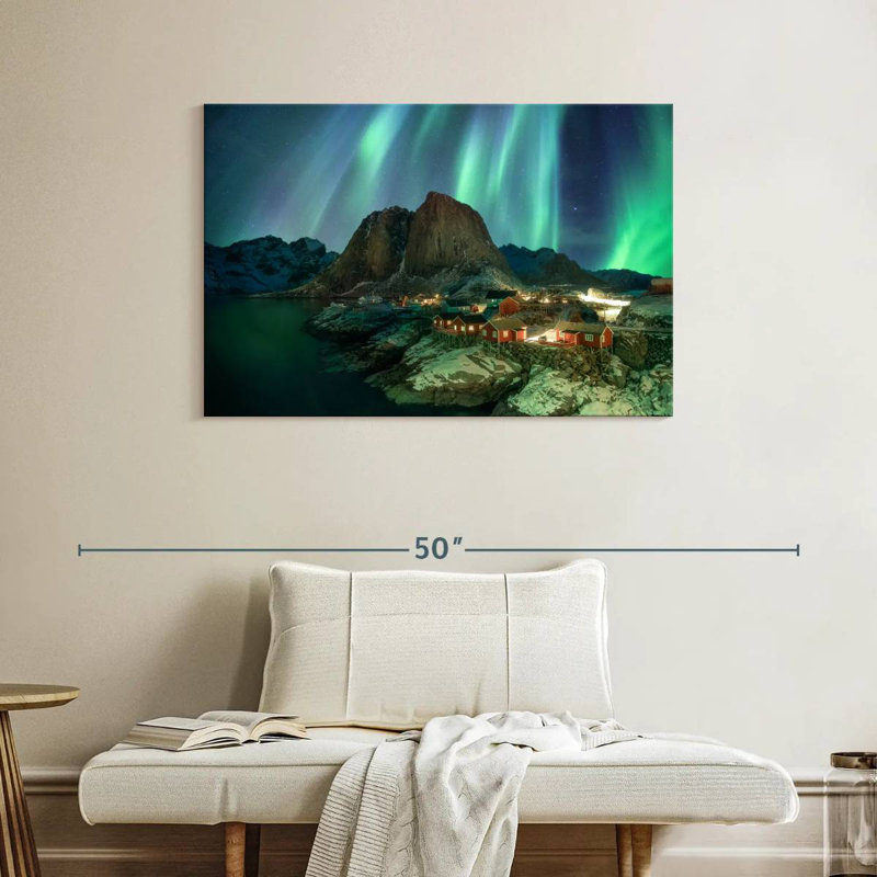 Alvord Hamnoy Aurora Lights, H 26 po x l 39 po