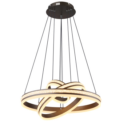 1 - Light Brushed Brass LED Pendant