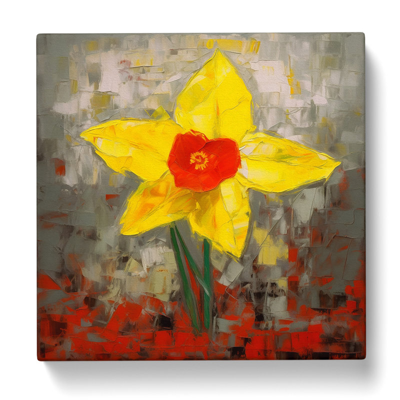 Daffodil Soviet Art - Print, 35cm H x 35cm W x 3cm D