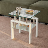 2-Layers Small Table with Storage