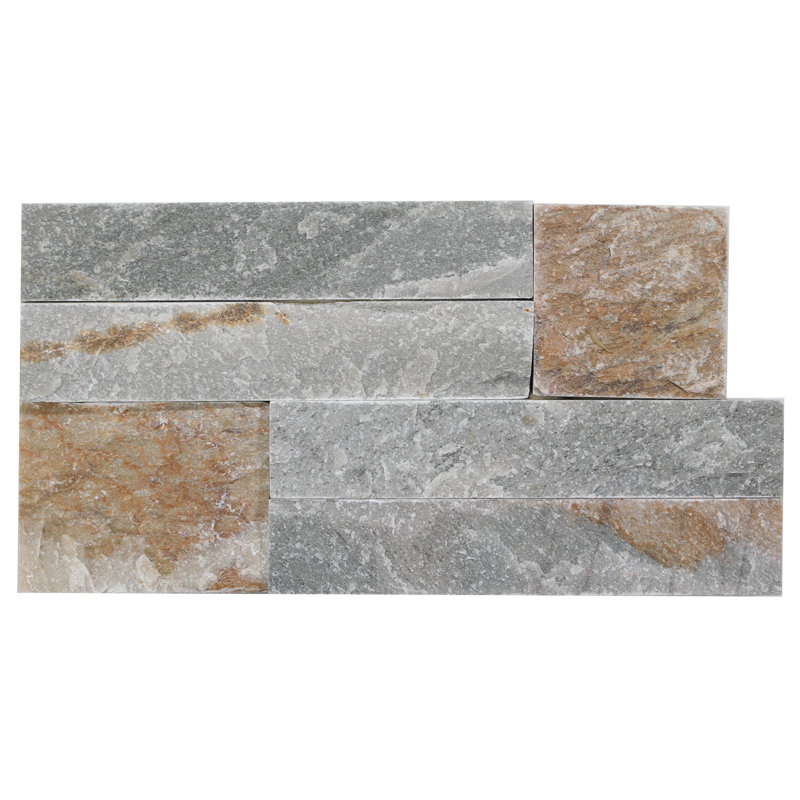 Quartzite Stacked Stone Mosaic Wall Tile