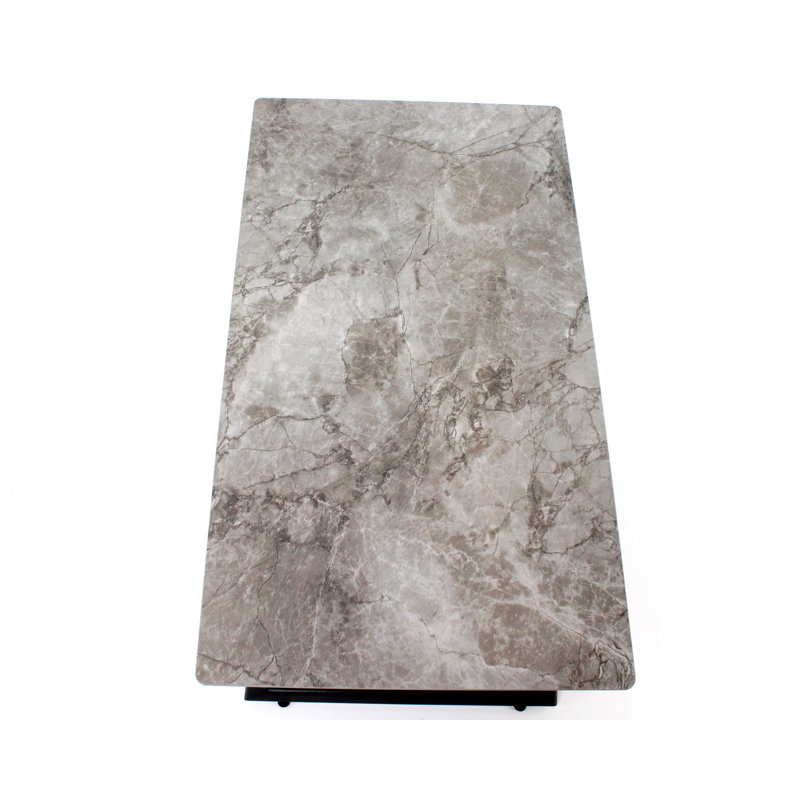 Adamik Sled Coffee Table with Storage, Dark Grey