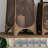 Brown Arched-leg Mesh Design Lampshade