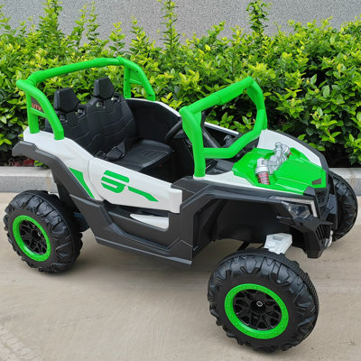 Voiture électrique 24 V pour enfants avec télécommande, JOYRACER UTV tout-terrain à batterie, 4 moteurs de 200 W, 4 amortisseurs, vitesse maximale de 8 km/h, voiture électrique pour les plus grands