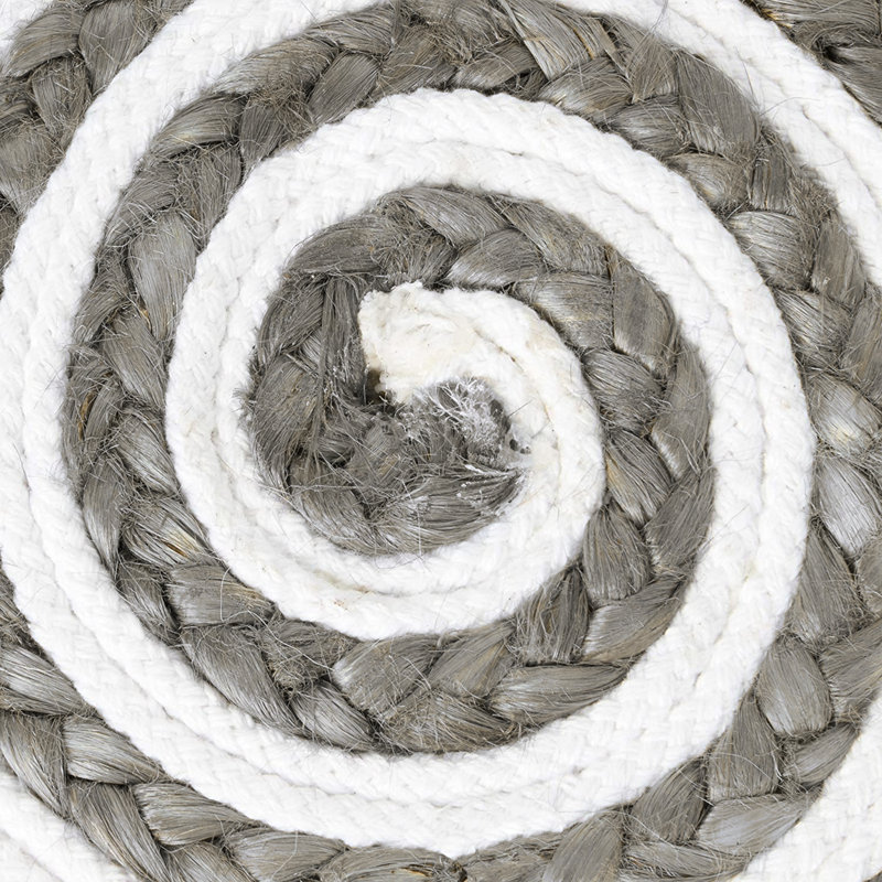 Repose-pieds Ahlers, Gris / blanc